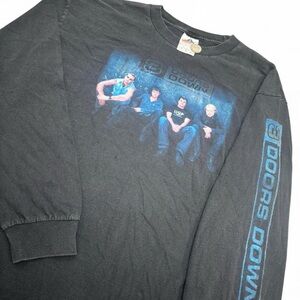 3 Doors Down Vintage 2003 Rare Black Long Sleeve Tee